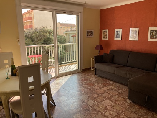 Bel appartement 50 m² vue mer gîte à louer Torreilles Plage