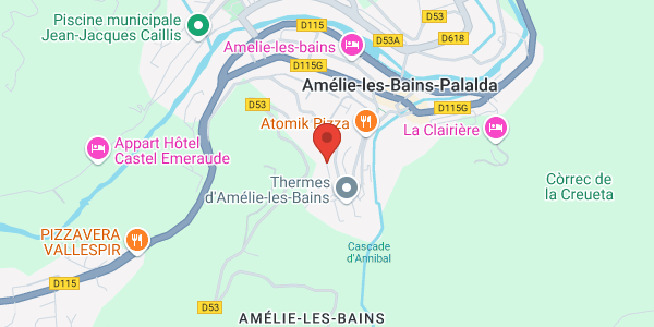 AMELIE LES BAINS-Studio 2 Etoiles 50m des Thermes Chez Amélie